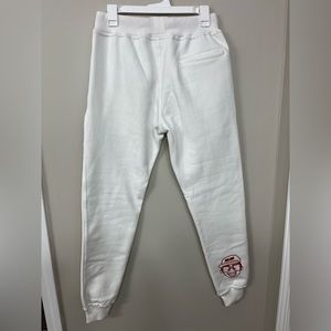 Secret scientist White and red detail sweatpants